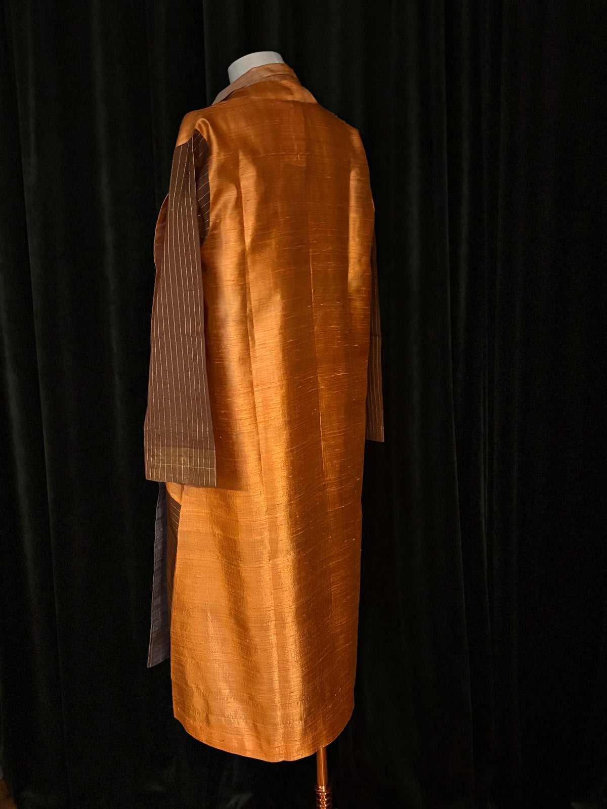 OVERCOAT seda Tussar ocre