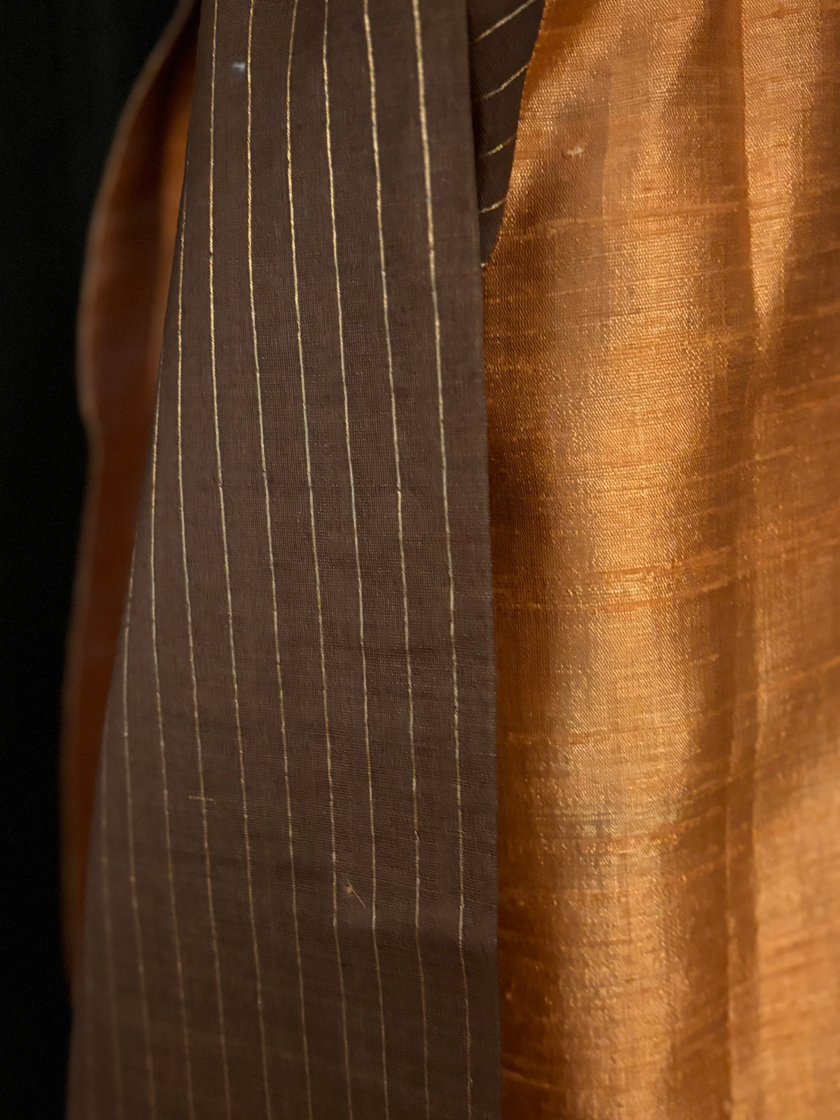 OVERCOAT seda Tussar ocre