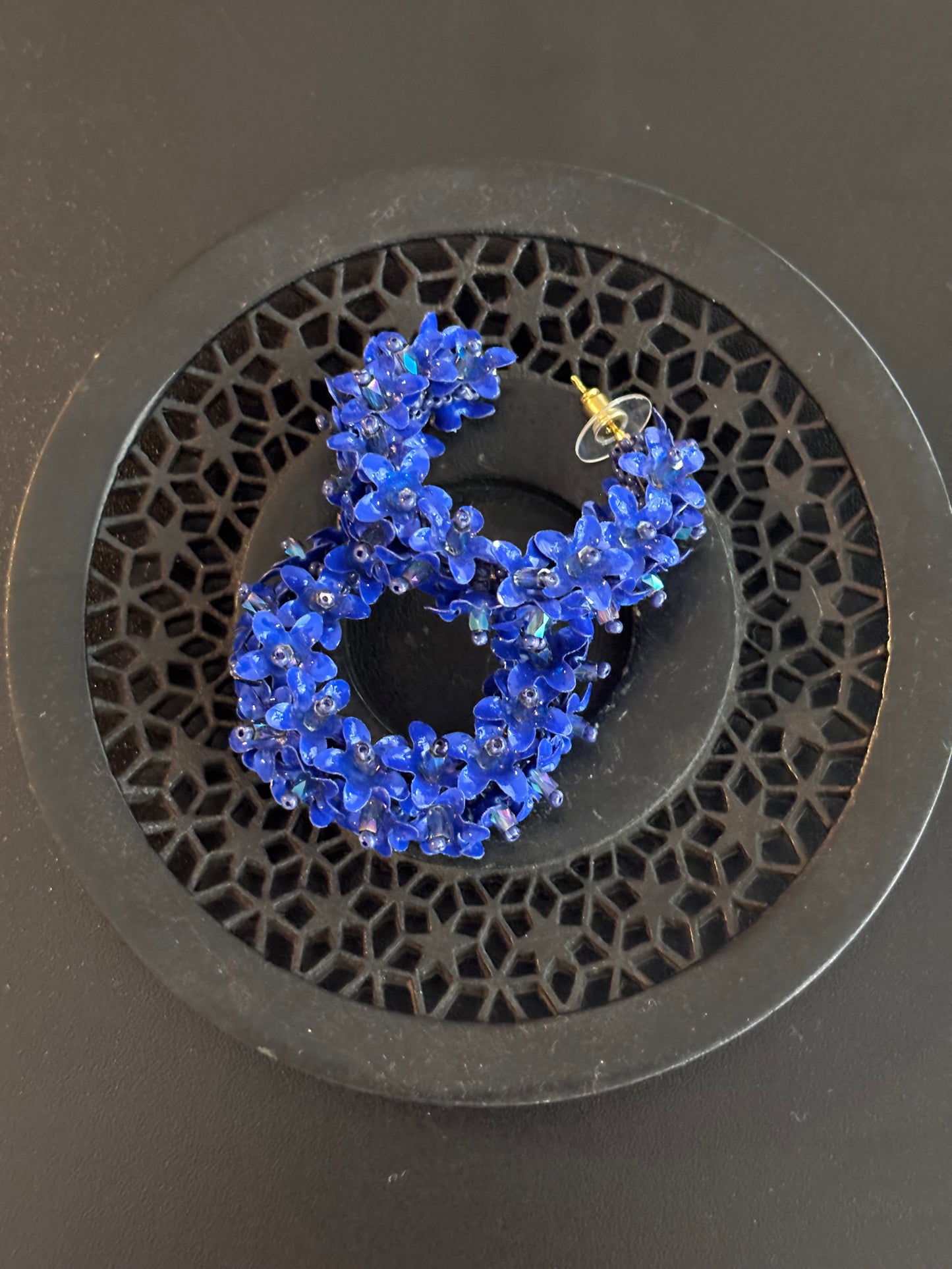Brinco Argola azul by Olivia Dar