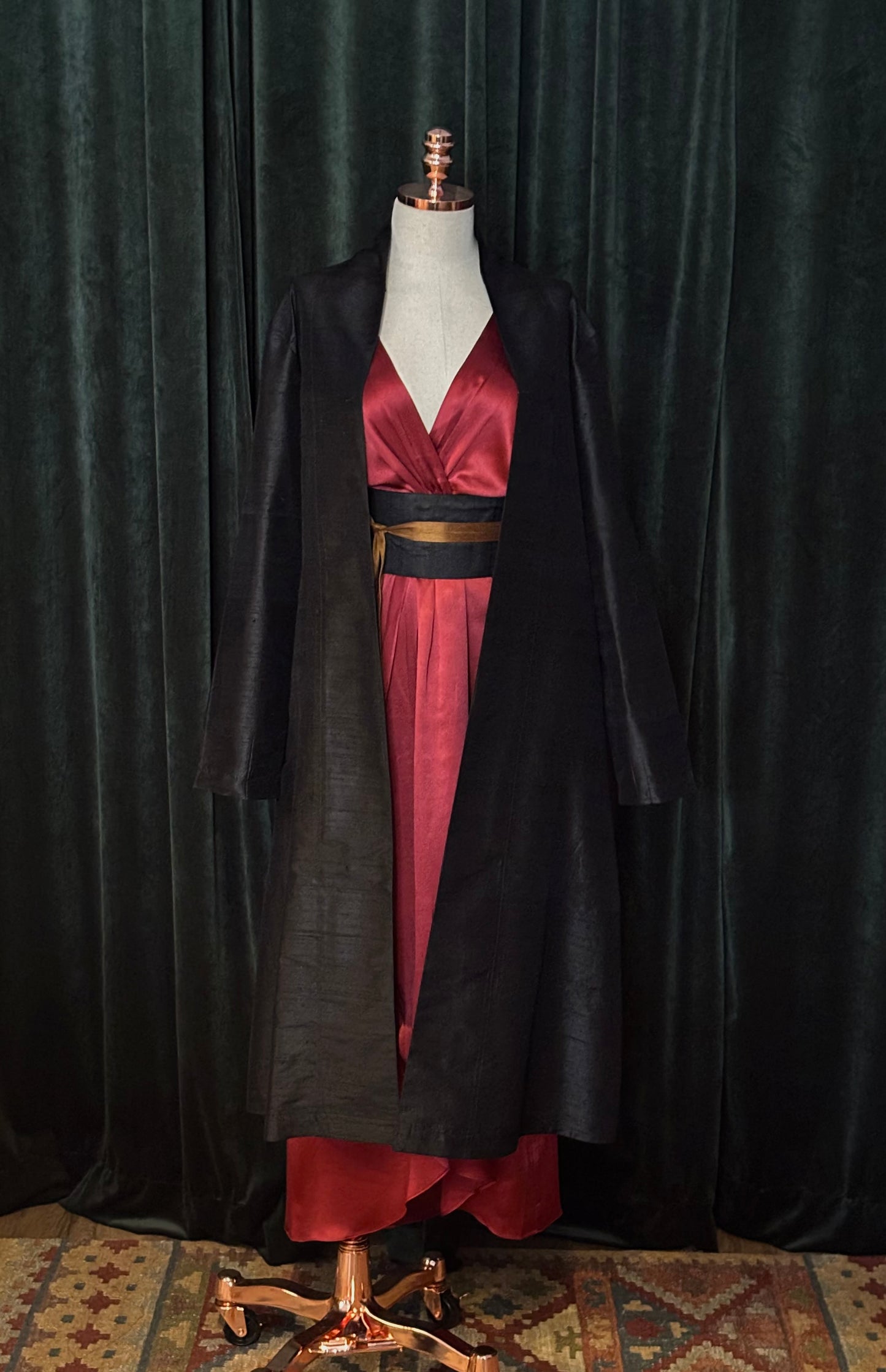OVERCOAT USBEKI silk & velvet