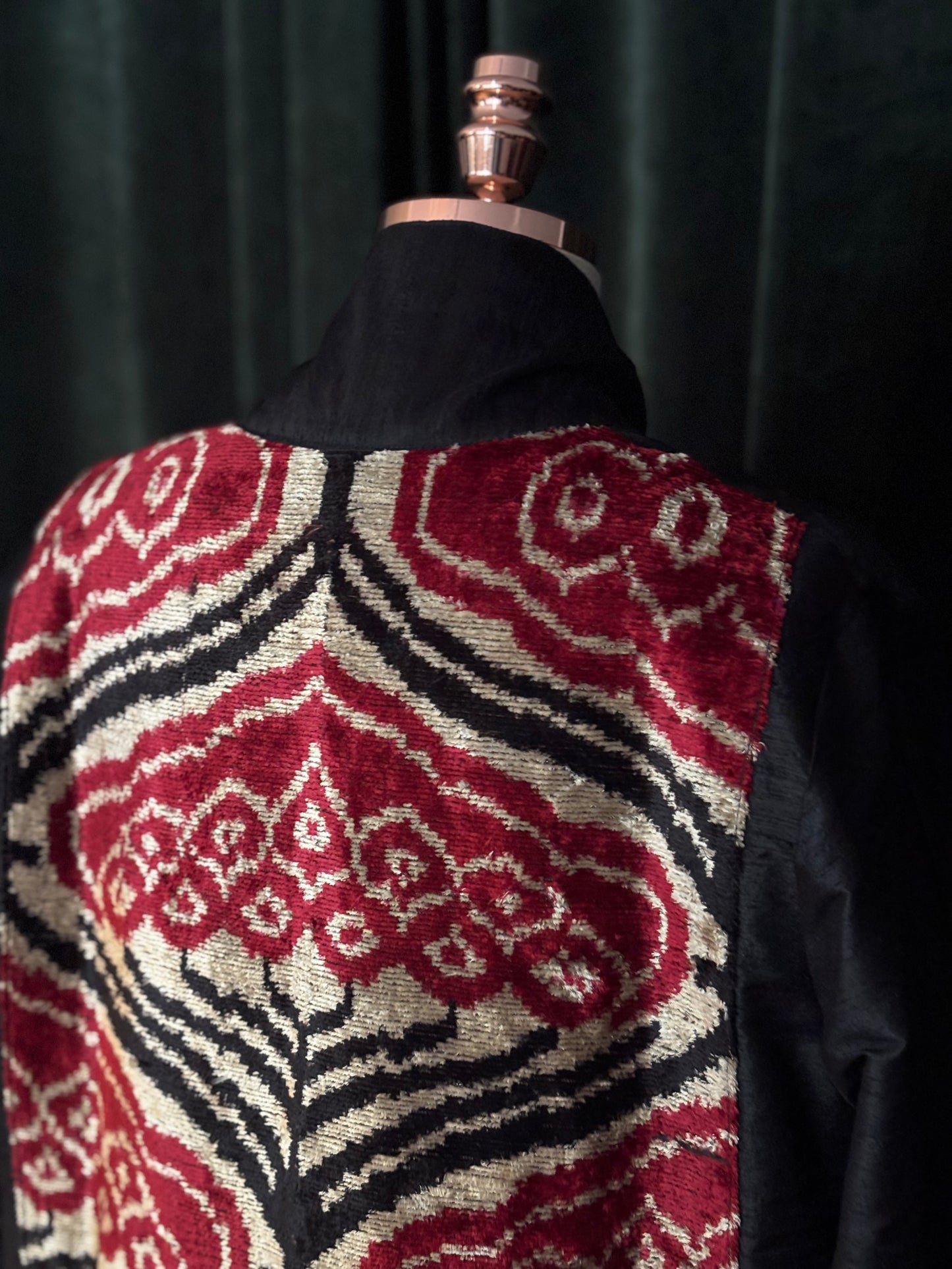 OVERCOAT USBEKI silk & velvet