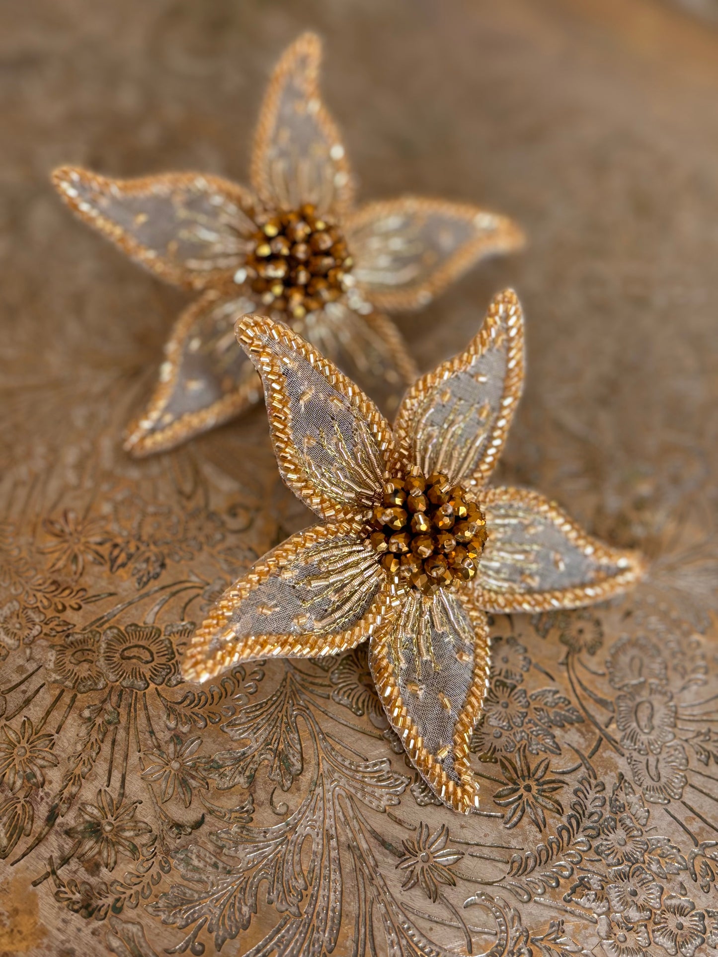 STAR FLOWER earring by Olivia Dar