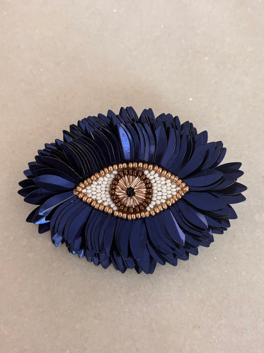 Tinos blue brooch
