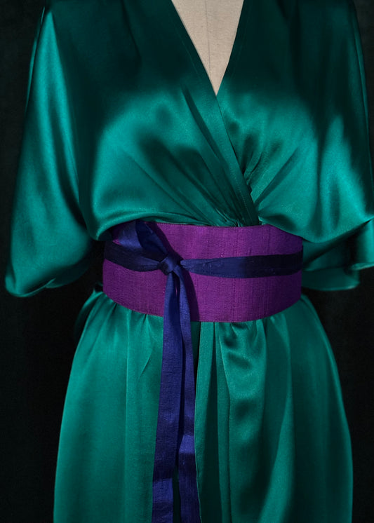 Cinto OBI verde/roxo
