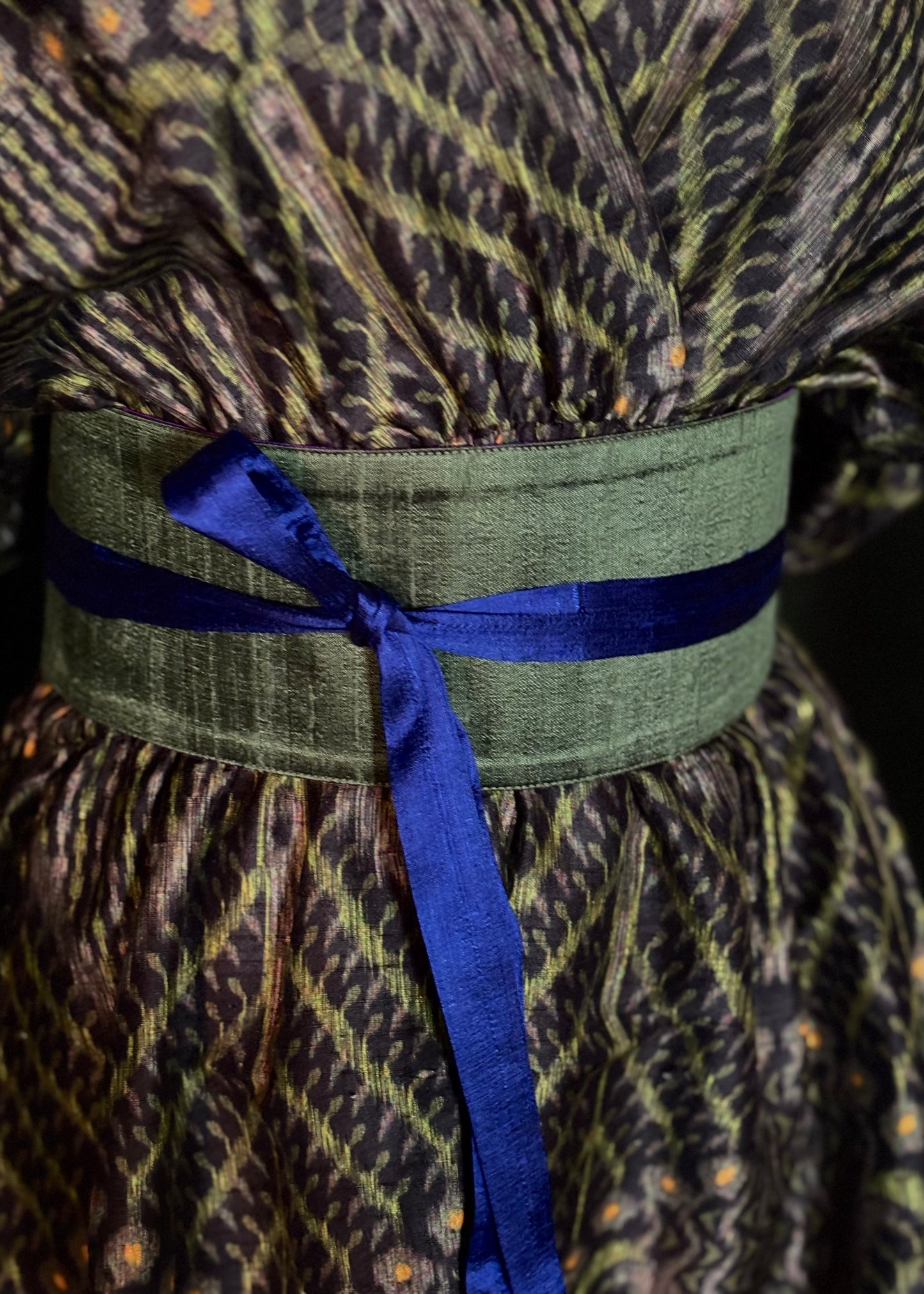 Cinto OBI verde/roxo