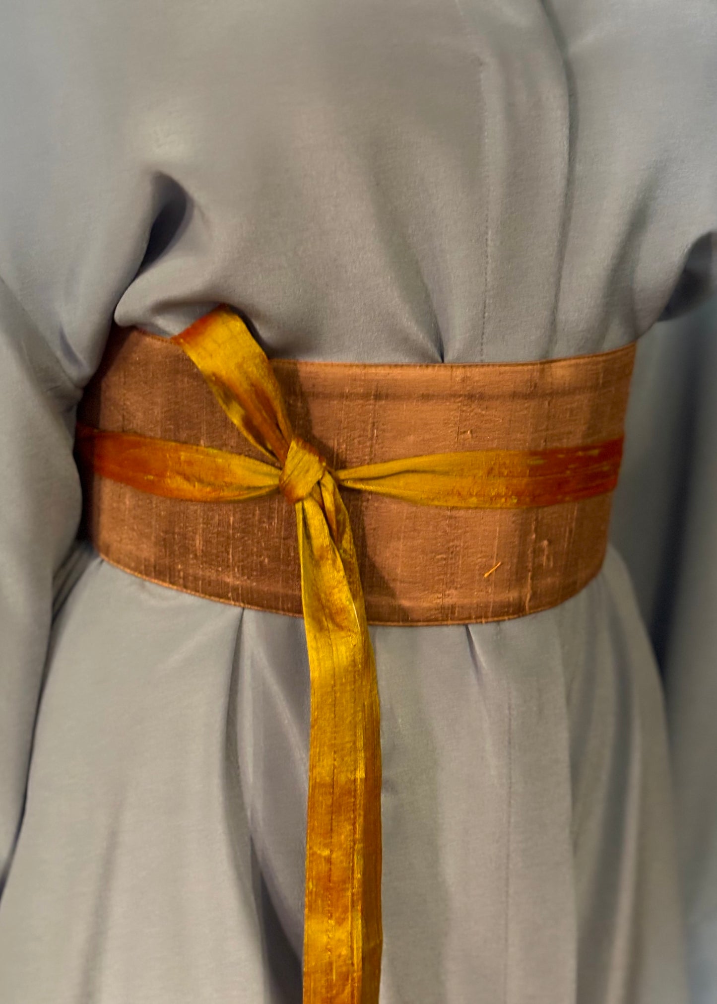 Cinto OBI TANCHOI amarelo ouro/fendi
