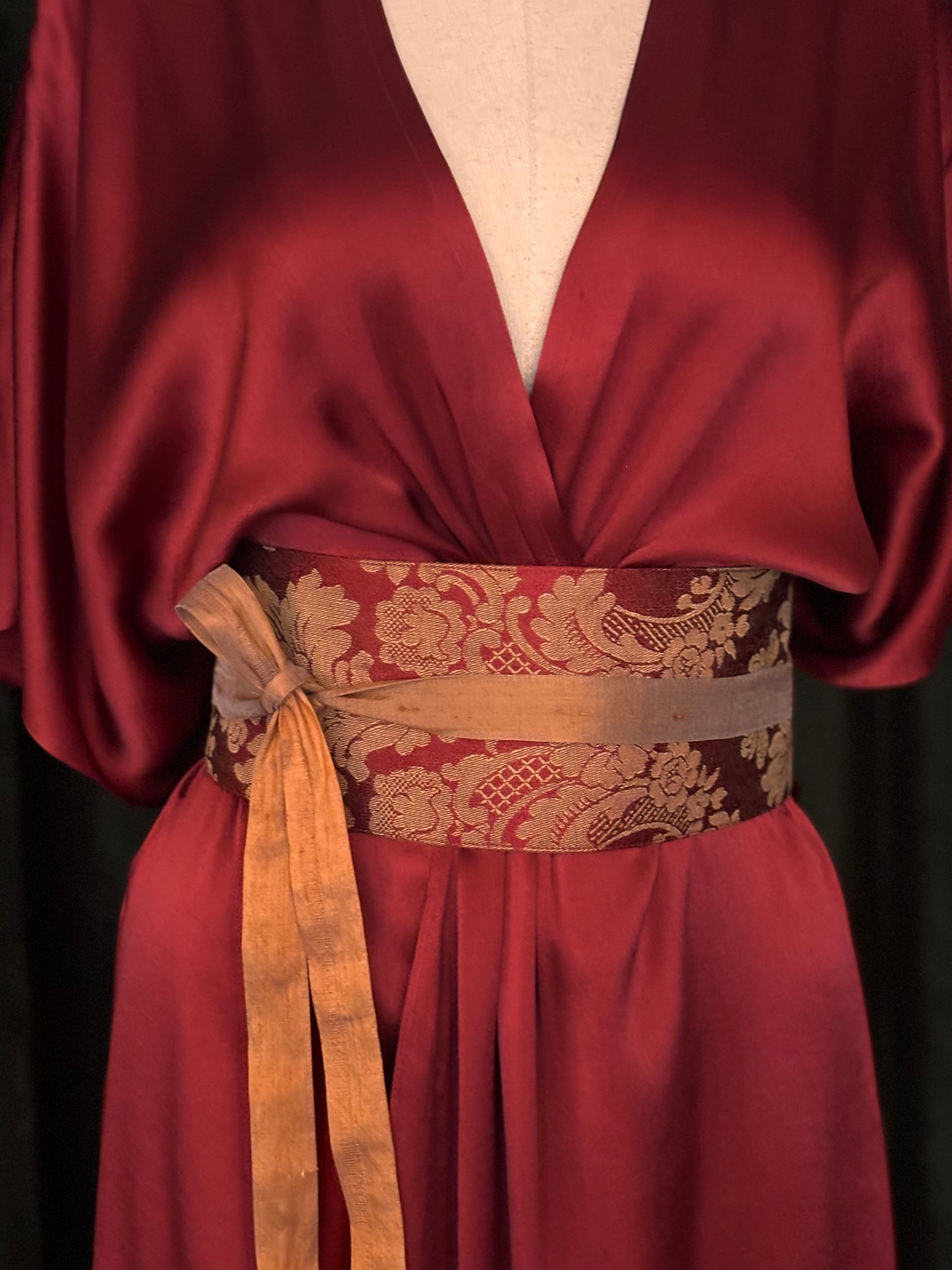 Cinto OBI em jacquard italiano vintage
