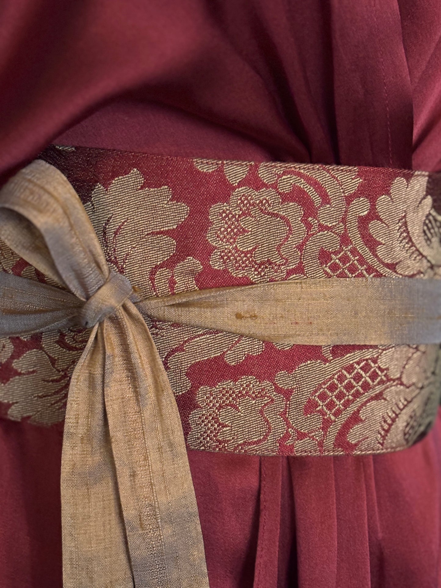 Cinto OBI em jacquard italiano vintage