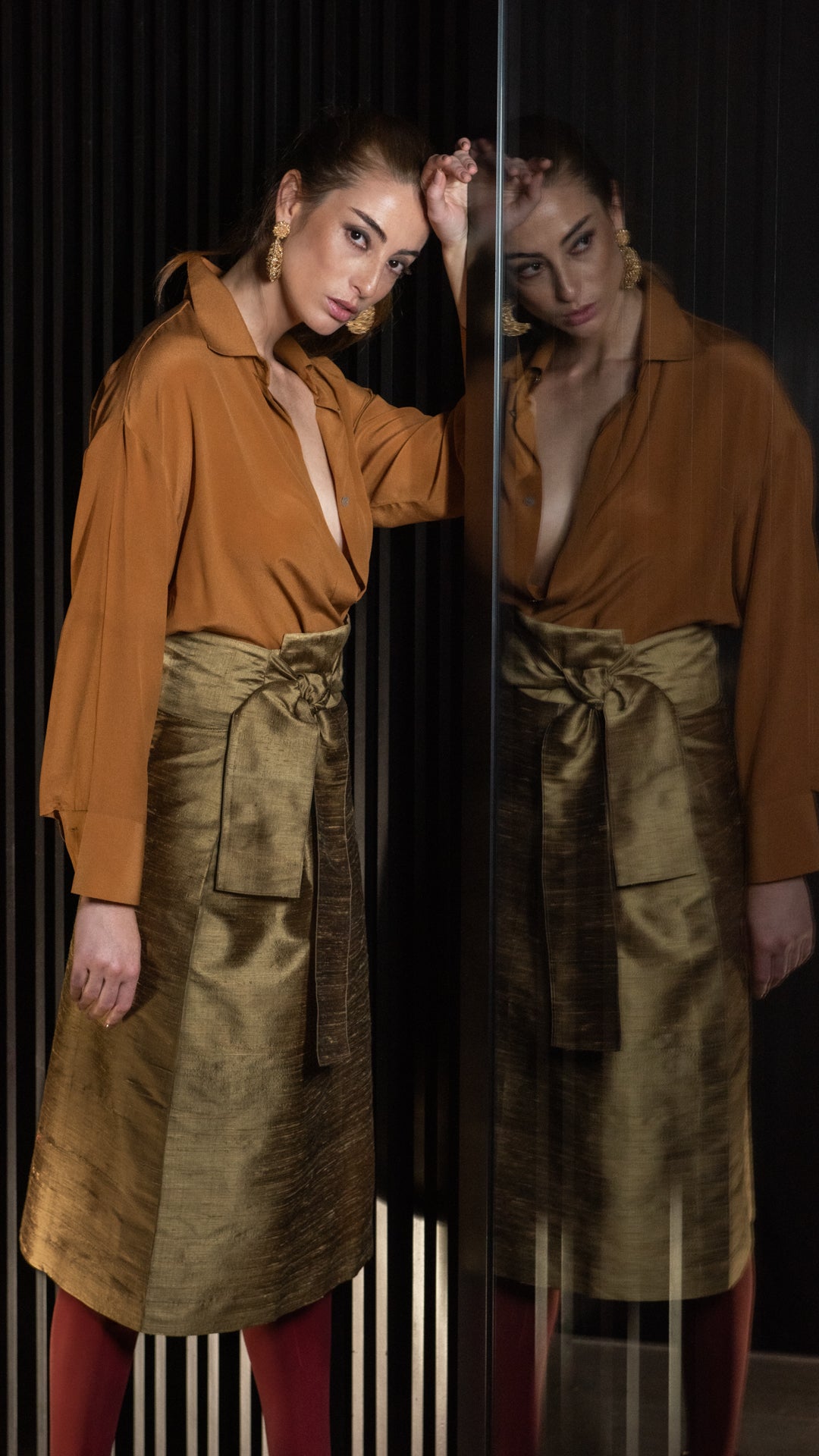 Chemise Seda MARGELAN ocre