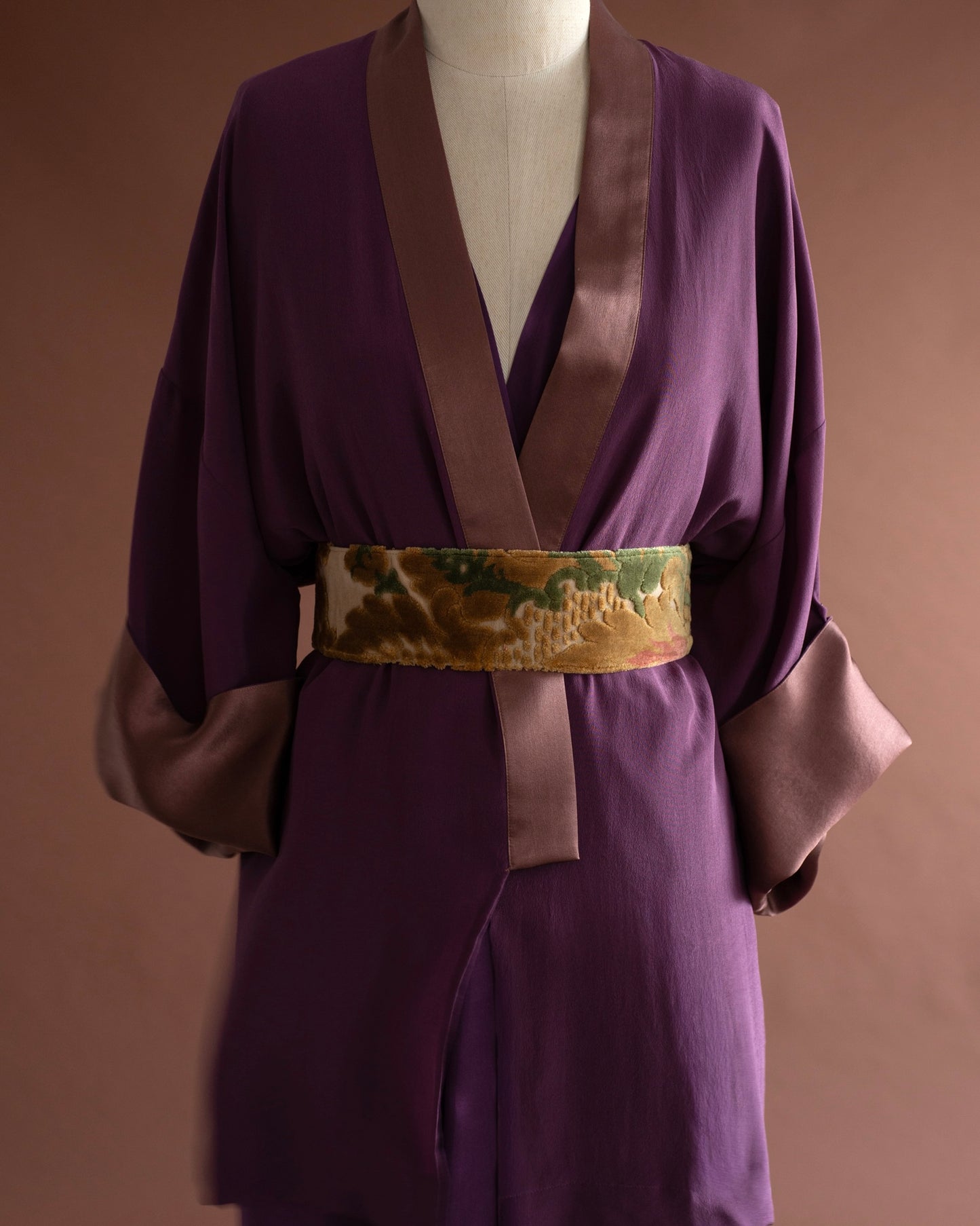 Kimono CREPE SEDA ameixa