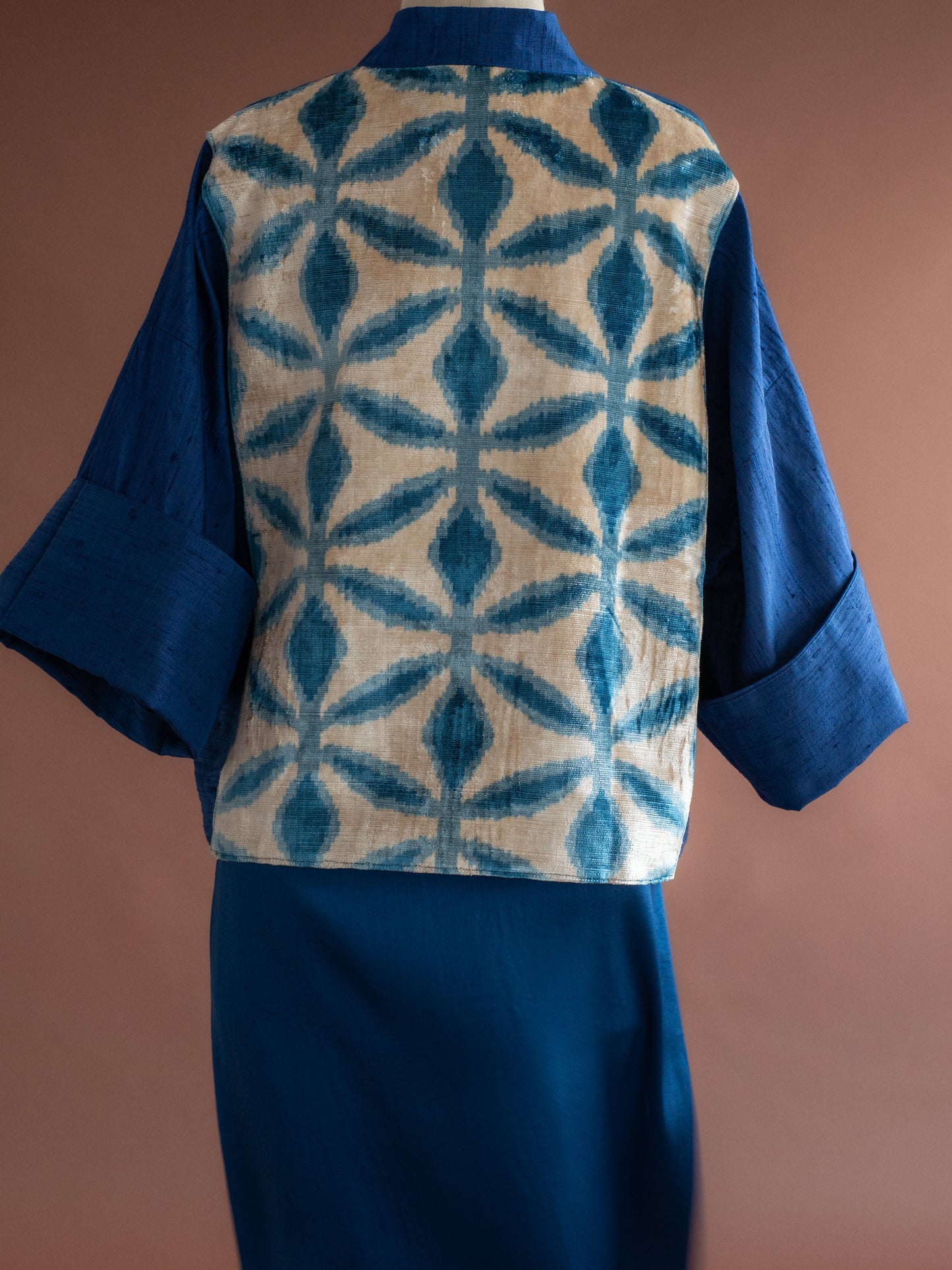 Kimono BAKHMAL shibori navy