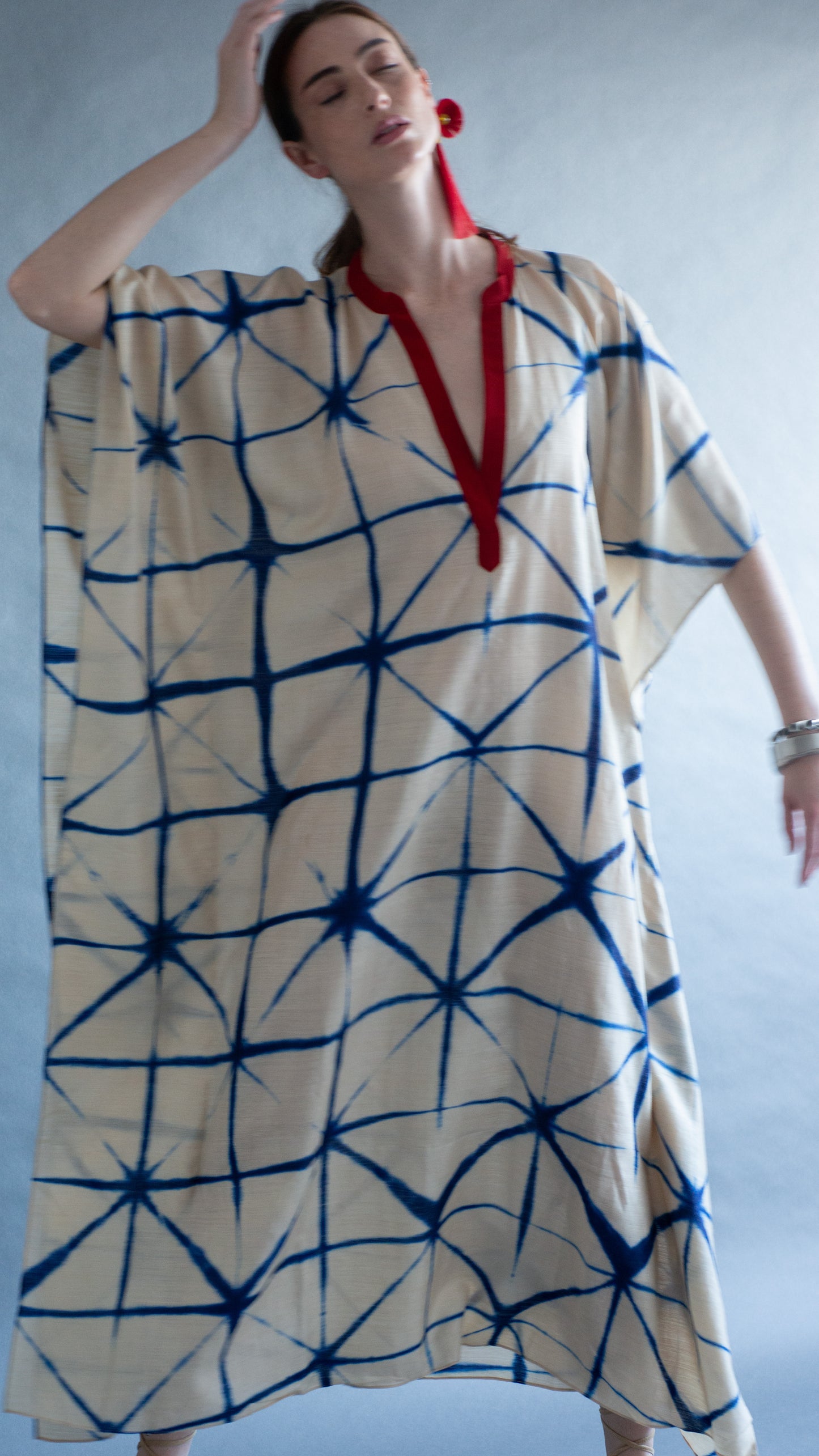 Kaftan EL FENN seda Mugha e shibori