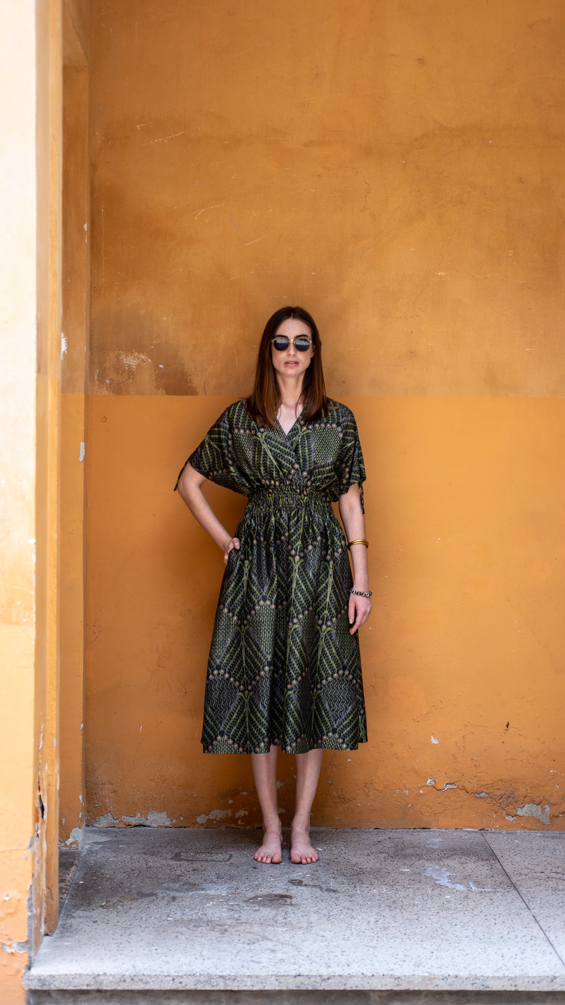 Vestido PATNA seda tussar
