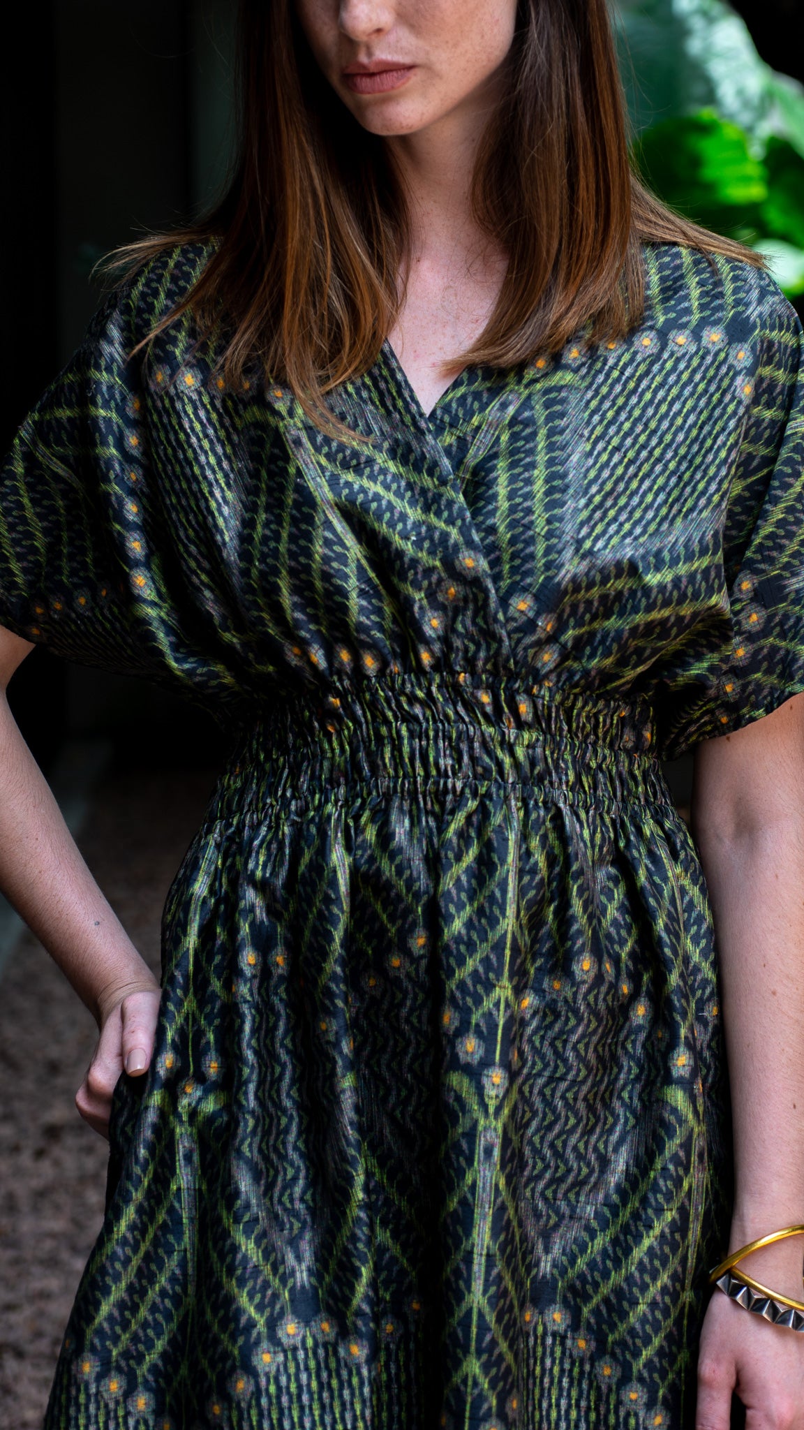 Vestido PATNA seda tussar