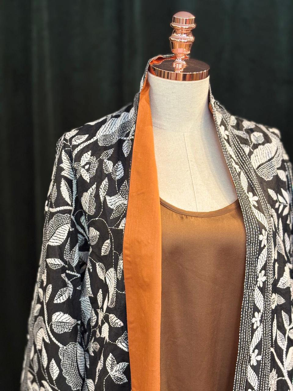 Overcoat KHANTA Seda Bordado